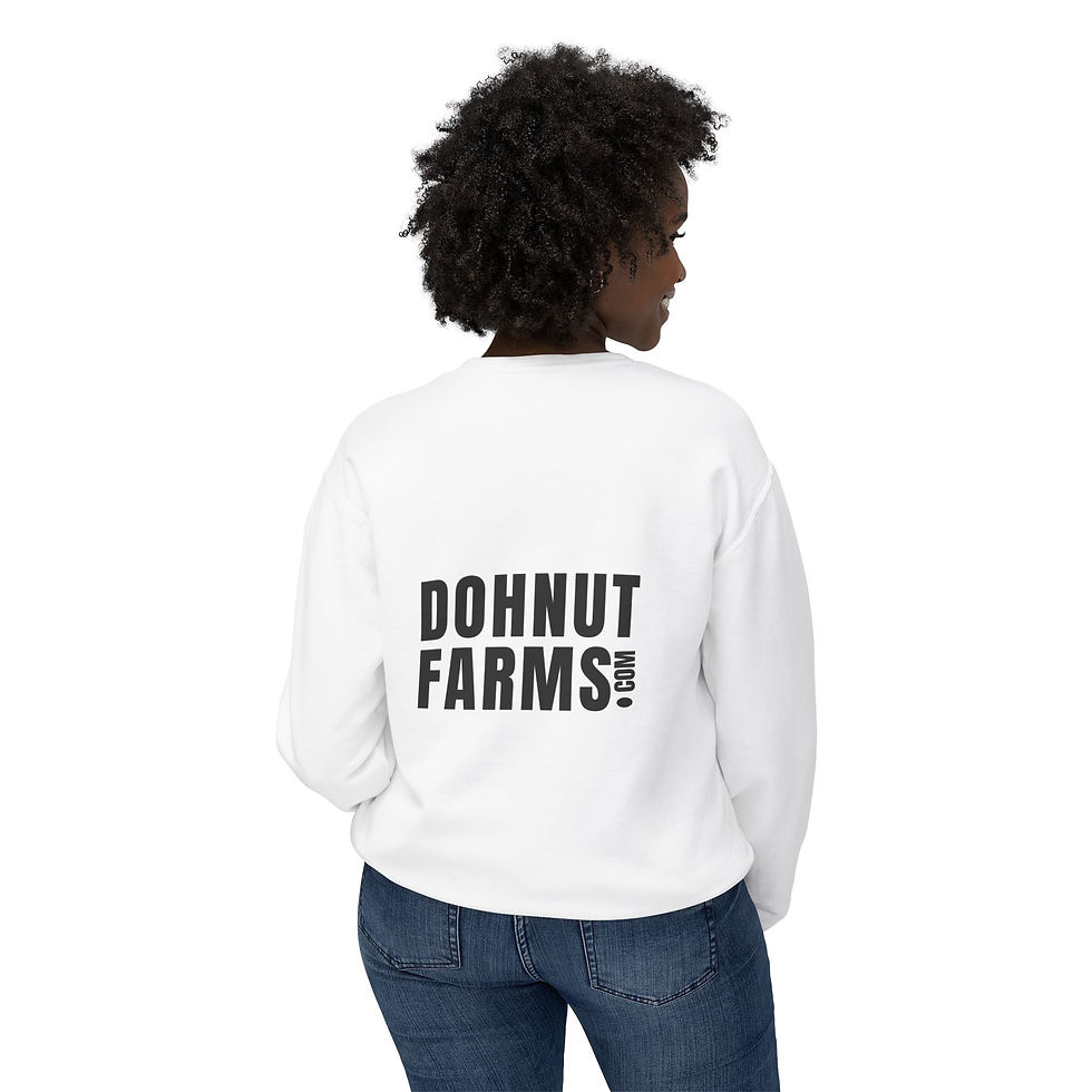 Dohnut Farms Unisex Lightweight Crewneck Sweatshirt