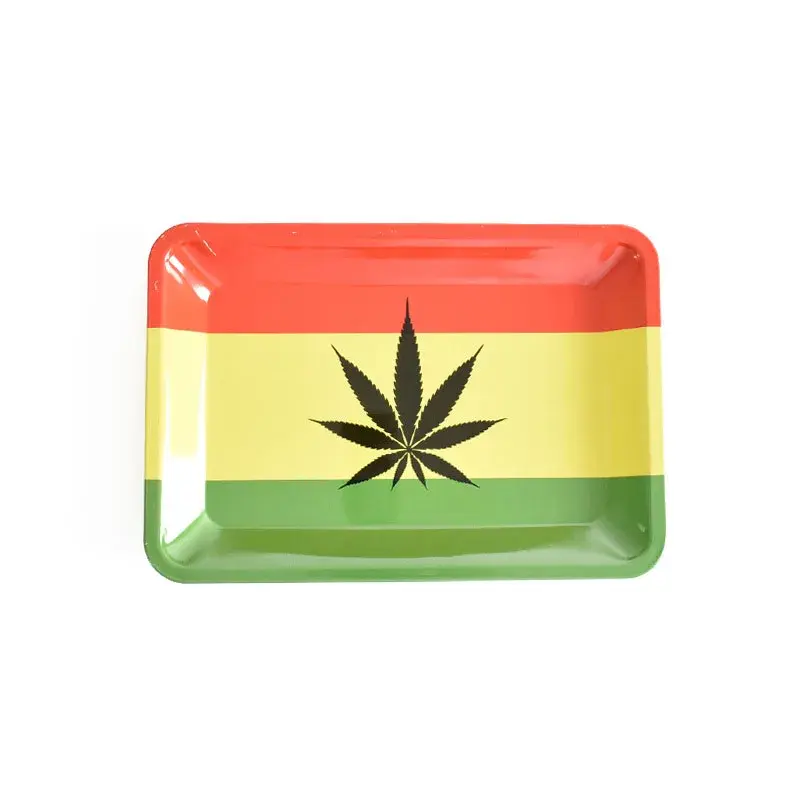 Miniatura: 280*180mm Metal Storage Rolling Tray Tobacco Cigarette Tinplate Plate