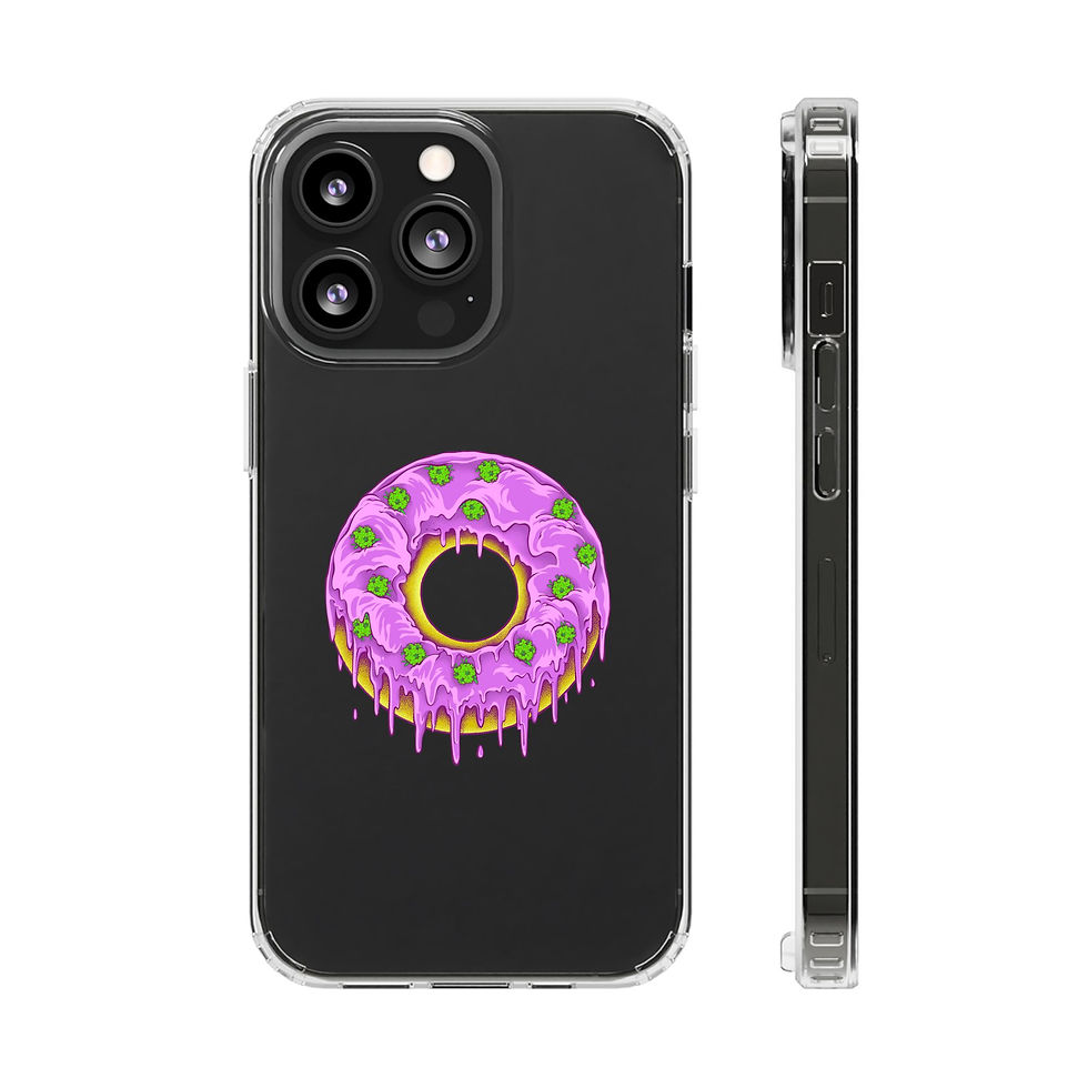 Dohnut Farms Clear Cases for Iphone and Samsung Galaxy 