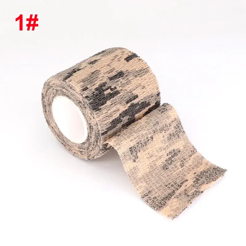 4.8m Army Camouflage Self Adhesive Bandage Wrap Hunting Elastic  Support