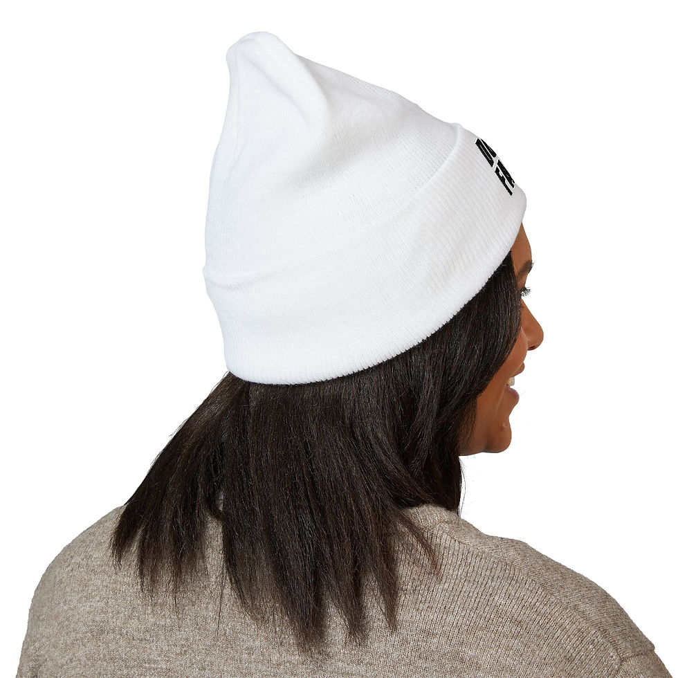 Classic Cuffed Beanie with Embroidery - Dohnut farms