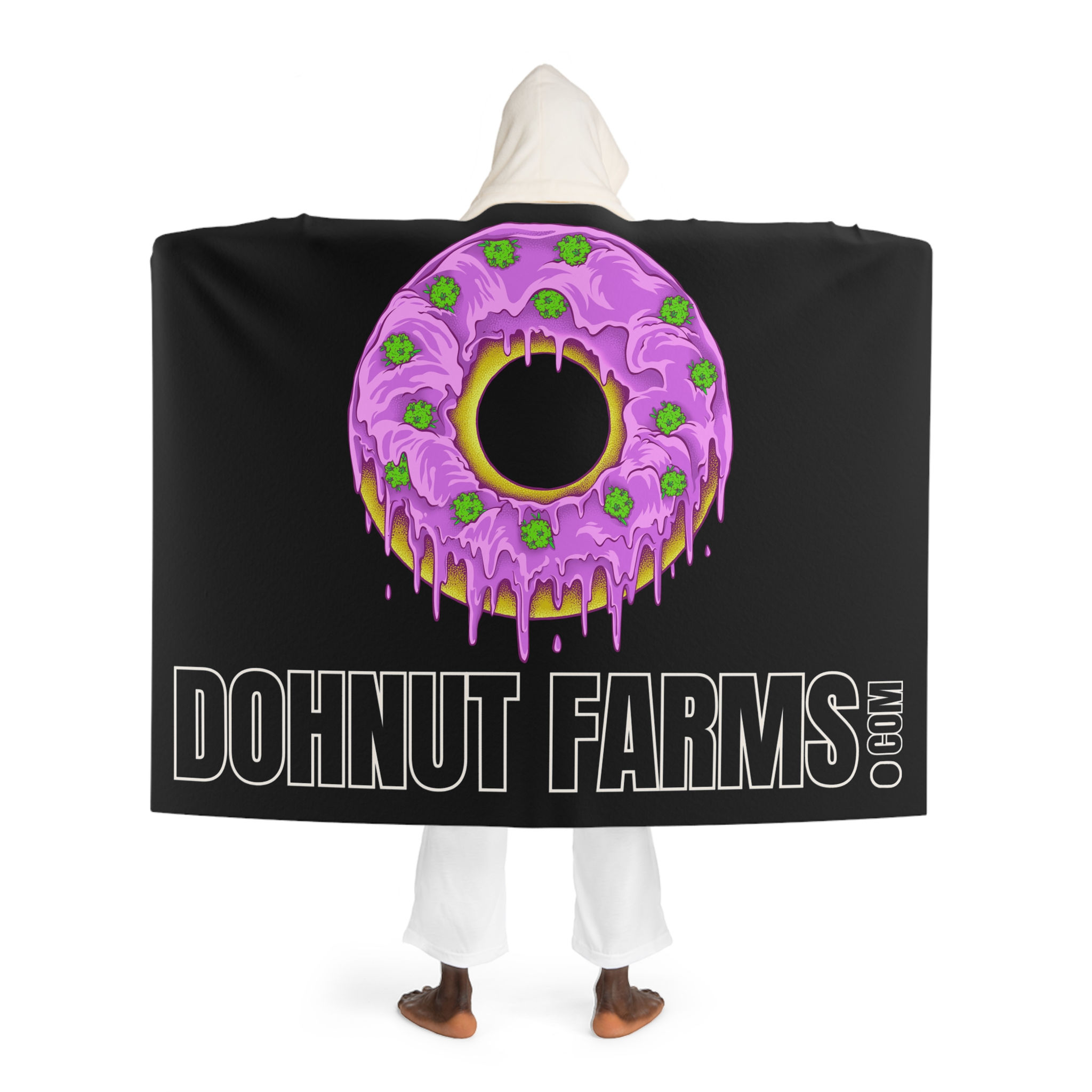 Dohnut Farms Hooded Sherpa Blanket