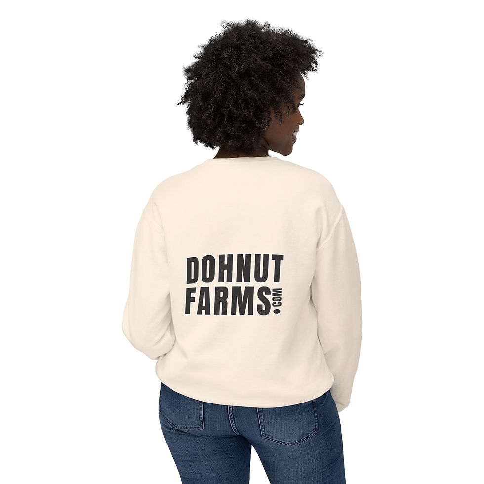 Dohnut Farms Unisex Lightweight Crewneck Sweatshirt