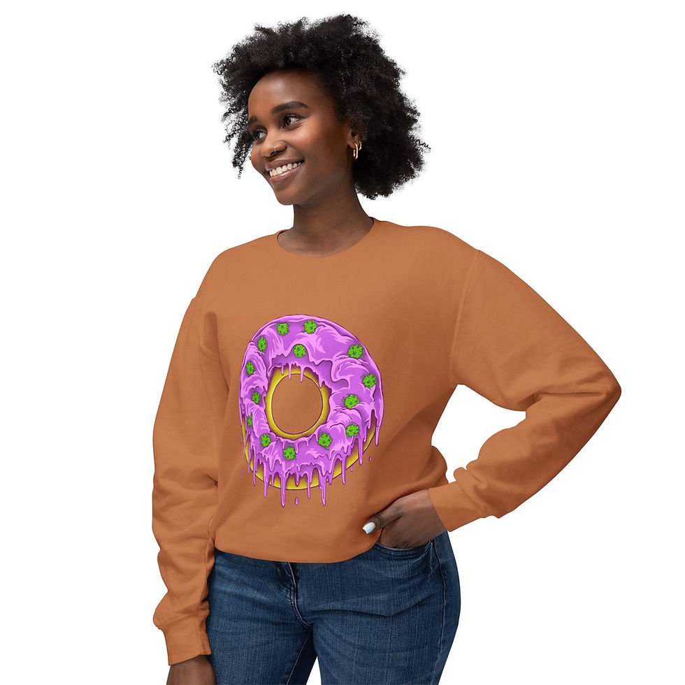 Dohnut Farms Unisex Lightweight Crewneck Sweatshirt