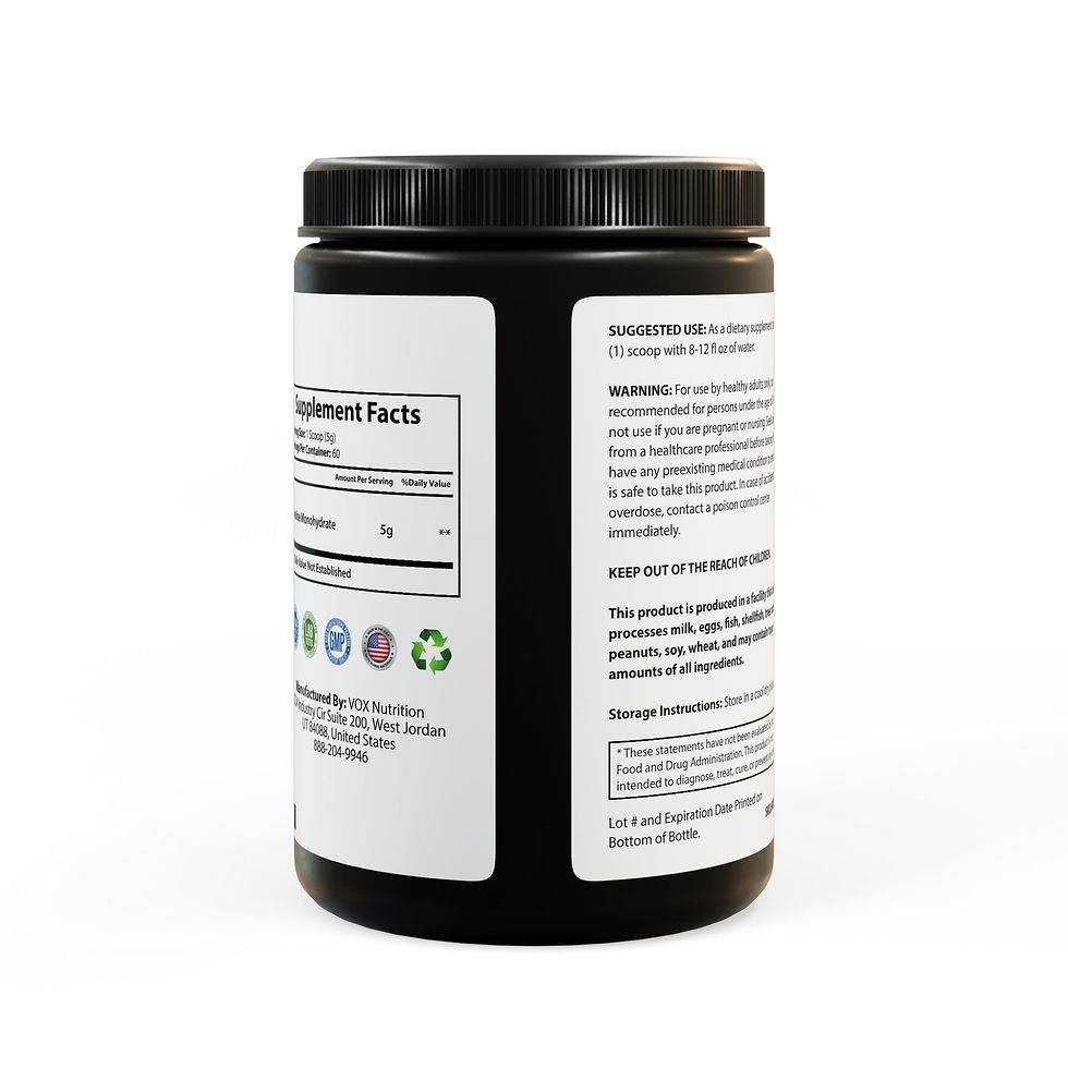 Creatine Monohydrate Supplement (300g, 10.58oz)