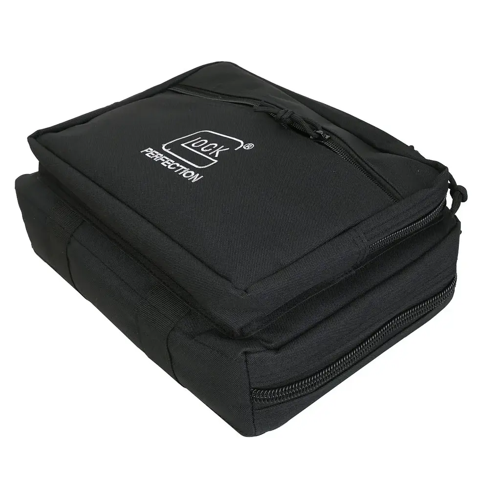Tactifans Gun Bag Double Pistol Portable Magazine Pouch Glock Padding