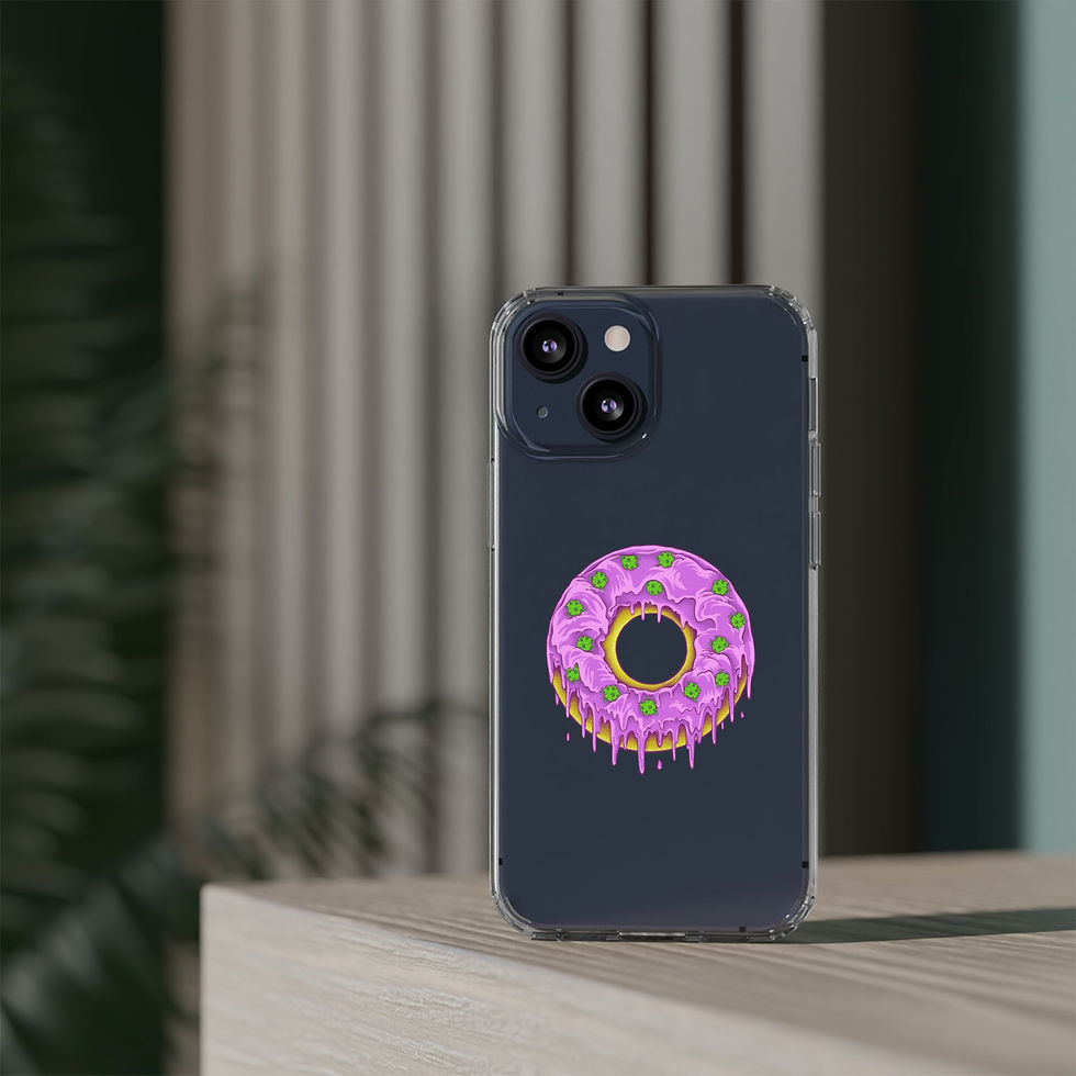 Dohnut Farms Clear Cases for Iphone and Samsung Galaxy 