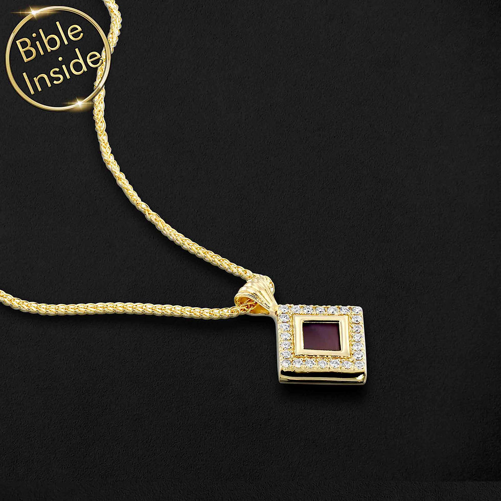 Thumbnail: Smallest Bible Necklace - Elizabeth Design