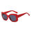 Thumbnail: BAKU | Women Fashion Retro Rectangle Oversize Sunglasses