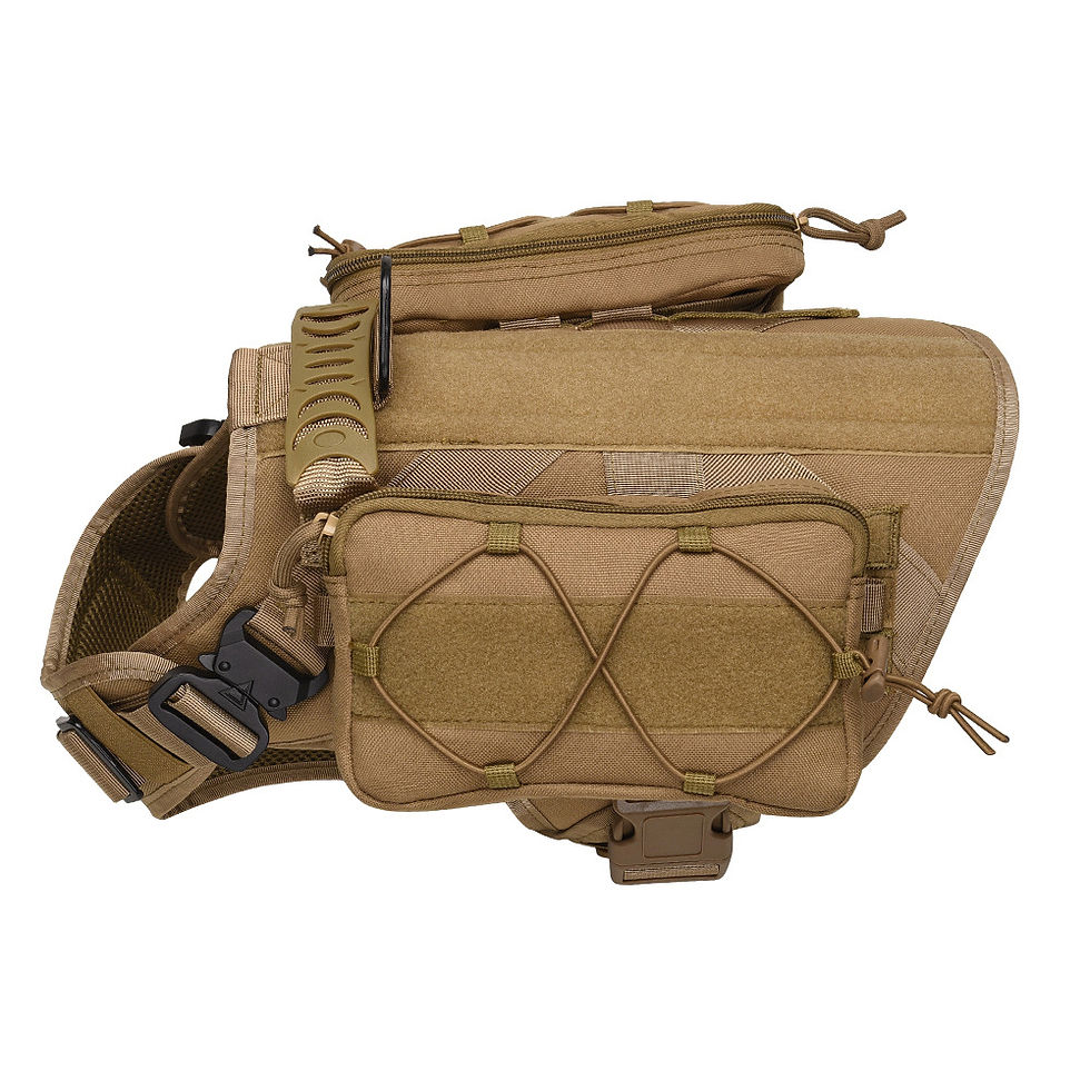Thumbnail: 1000d Nylon Tactical Dog Harness Pet Vest Tactical Dog Harness
