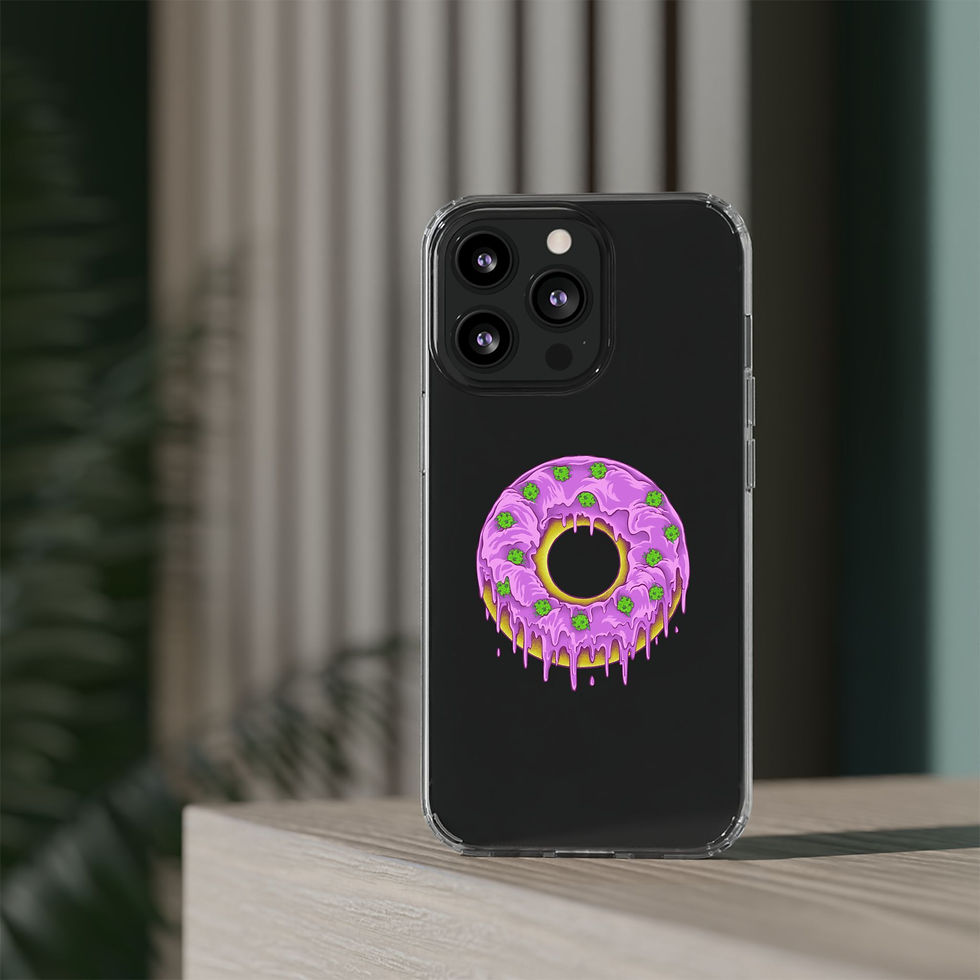 Dohnut Farms Clear Cases for Iphone and Samsung Galaxy 