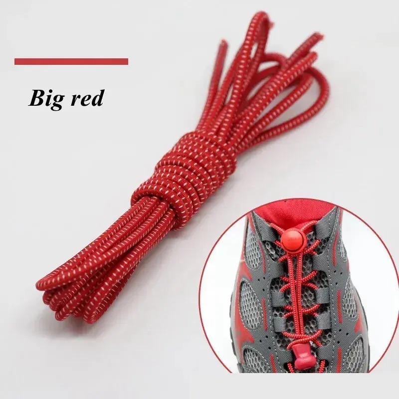 1 Pair Sports Elastic ShoeLaces No Tie Shoe Laces Kids Adult Lazy Locking Laces