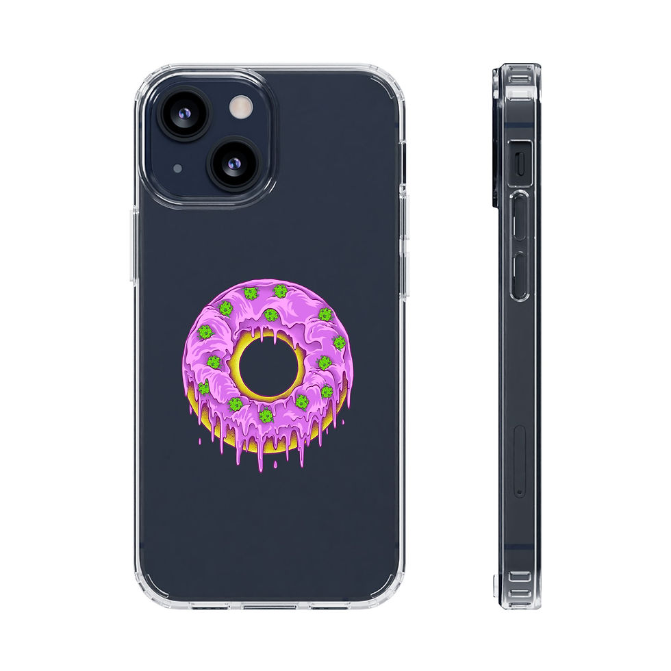 Dohnut Farms Clear Cases for Iphone and Samsung Galaxy 