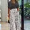 Thumbnail: 2022 V-Neck Cropped Top Wide Leg Pants Two-Piece Sets Shirt Printed Women Suits