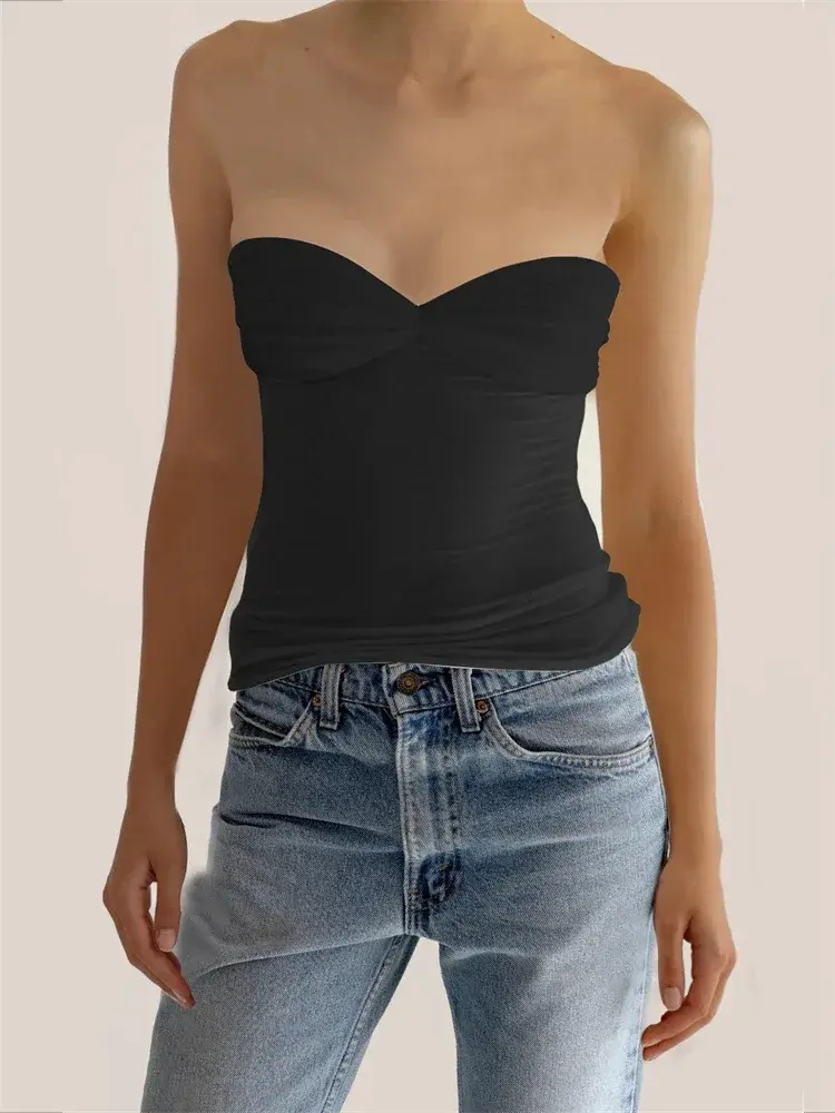 Miniatura: Tossy Mesh Sheer Off-Shoulder Top Shirt New Long Sleeve See-Through Lace Knit