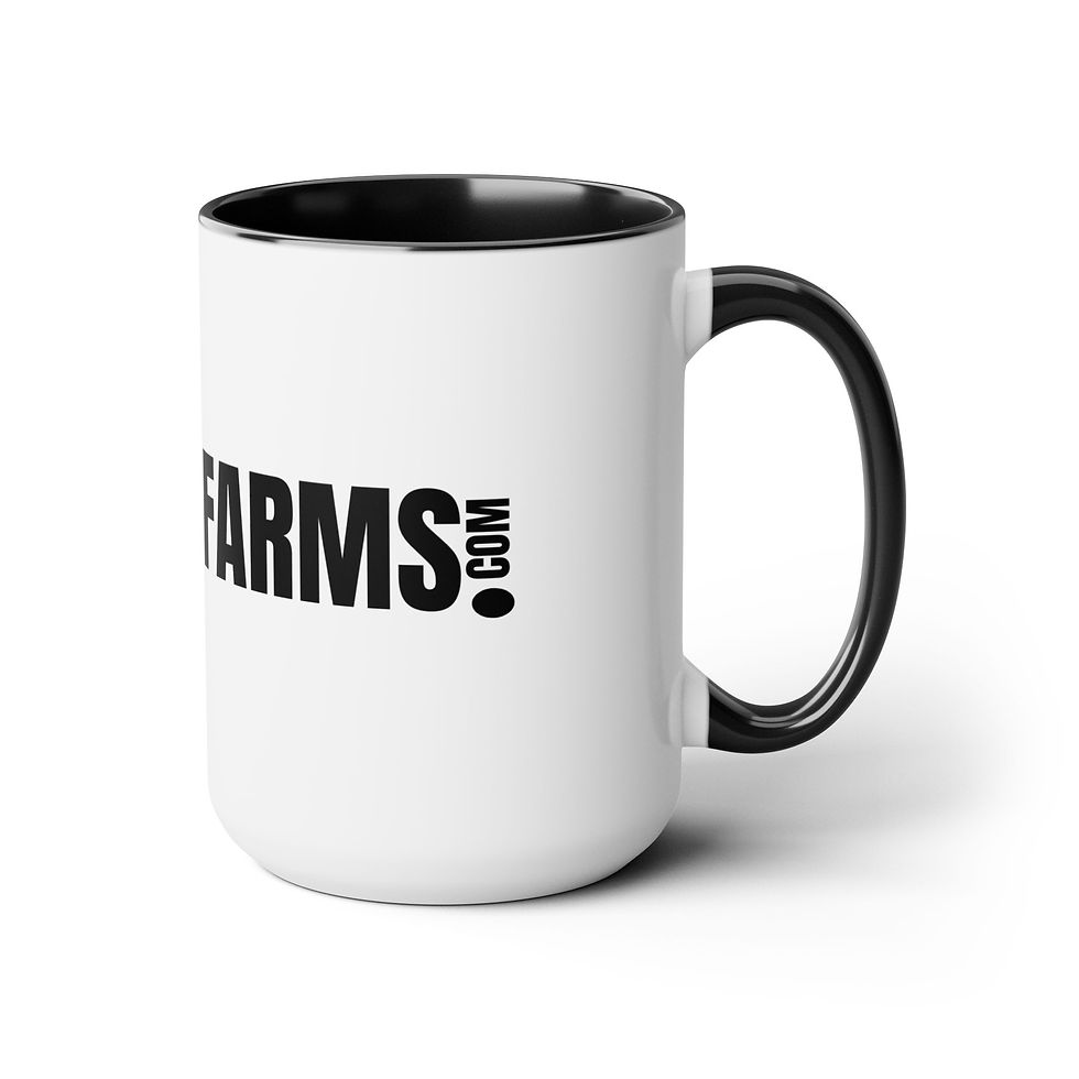 Dohnut Farms Two-Tone Coffee Mugs, 15oz