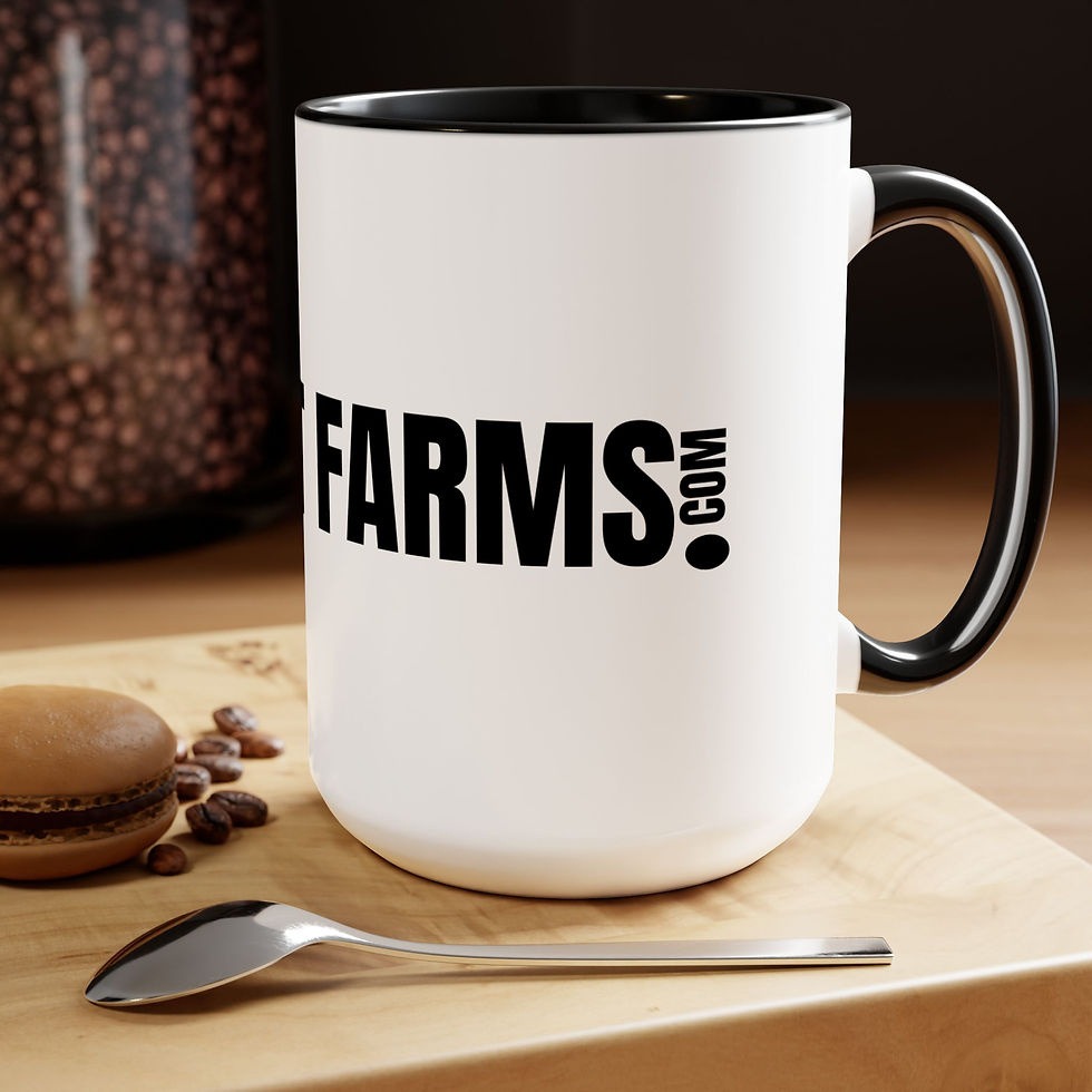 Dohnut Farms Two-Tone Coffee Mugs, 15oz