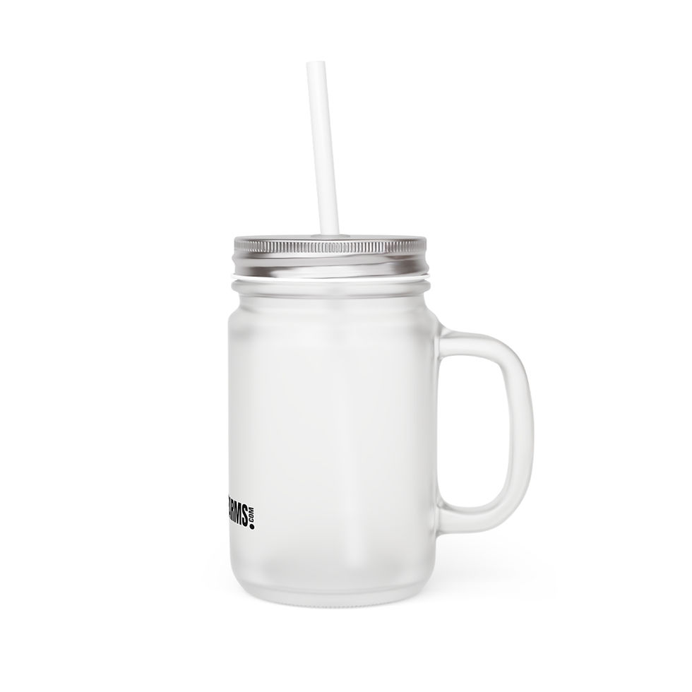 Dohnut Farms Mason Jar with Straw 