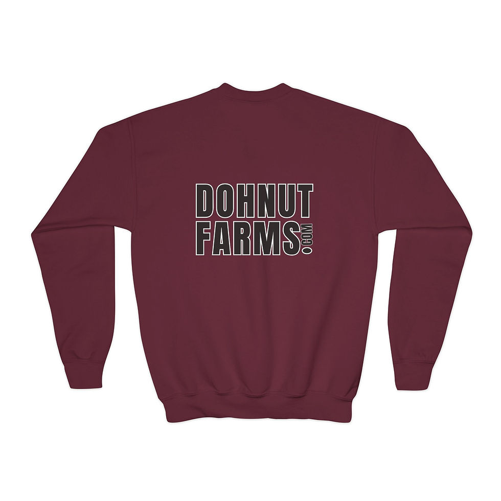 Dohnut Farms Youth Crewneck Sweatshirt