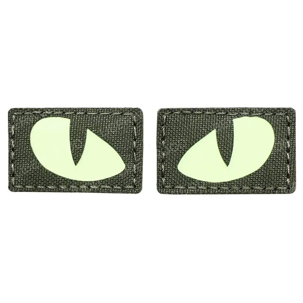 Cat Tiger Eyes Hook Fasteners Tactical Glow in Dark