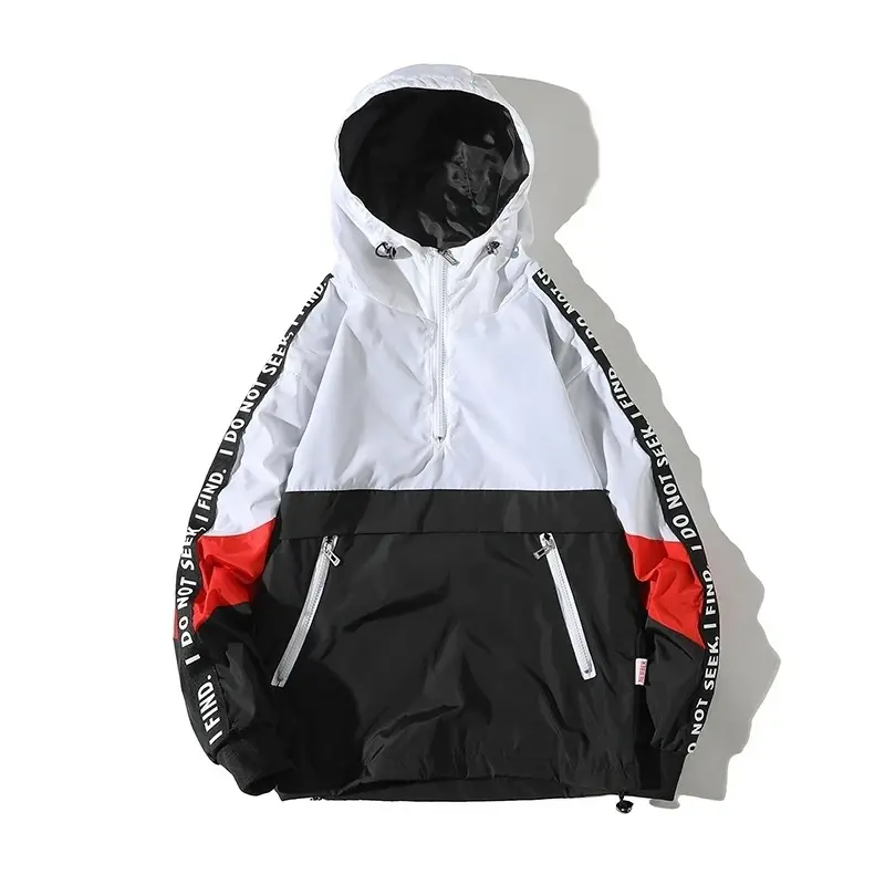 Miniatura: Stitching Printing Hip Hop Jackets Casual Jacket Coat Man Streetwear