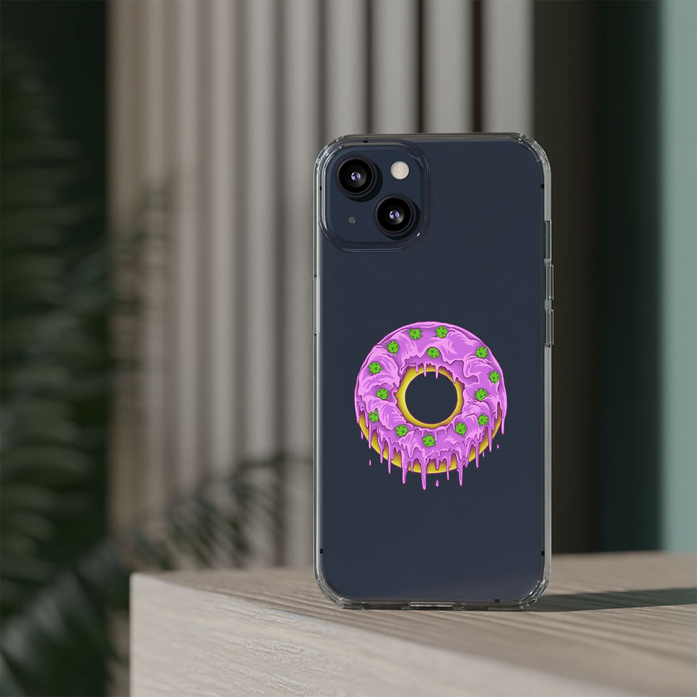 Dohnut Farms Clear Cases for Iphone and Samsung Galaxy 