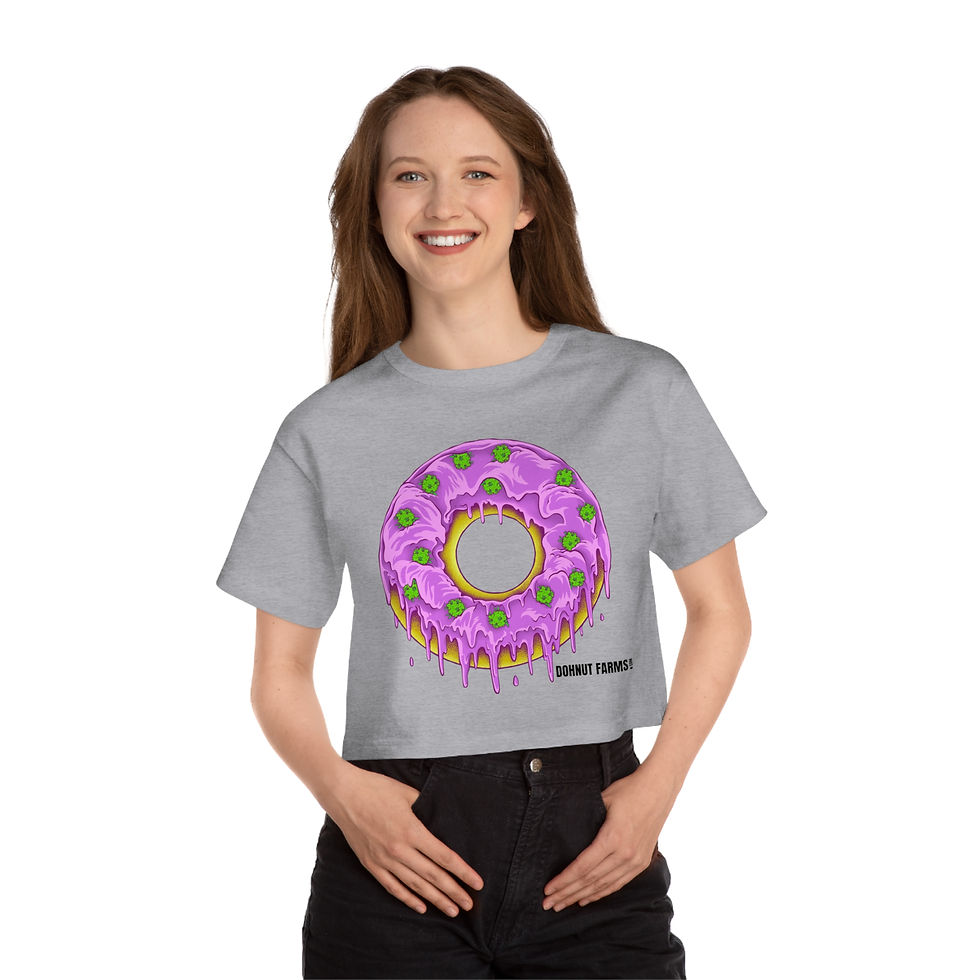 Dohnut Farms X Champion Women's Heritage Cropped T-Shirt