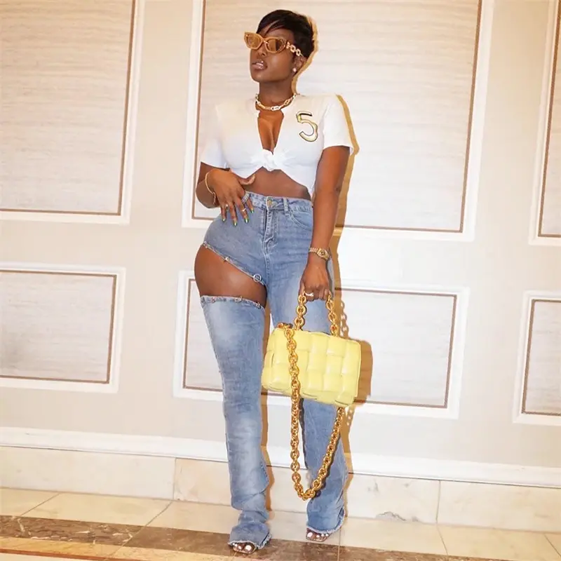 Miniatura: Removable Women High Waist Jeans