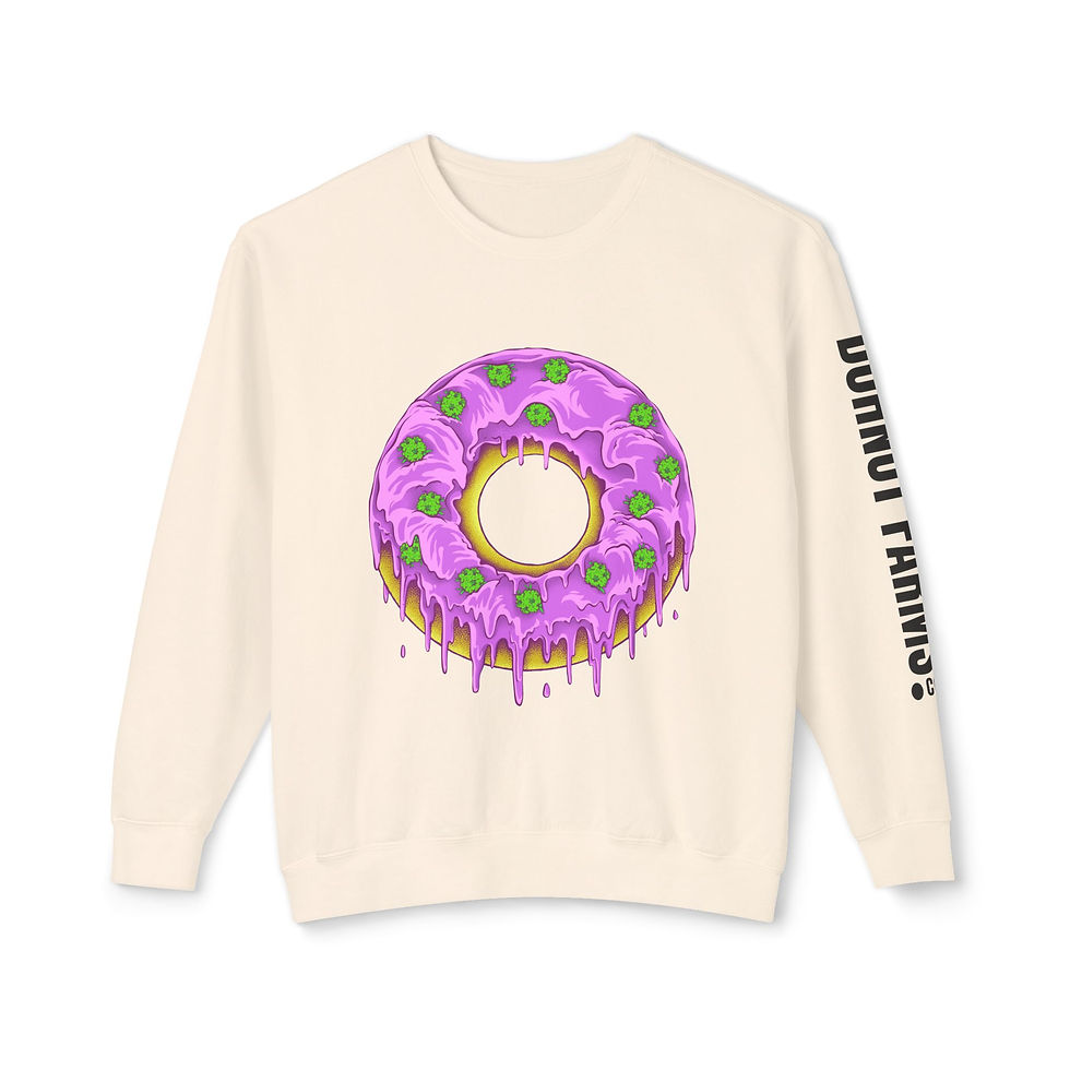 Dohnut Farms Unisex Lightweight Crewneck Sweatshirt