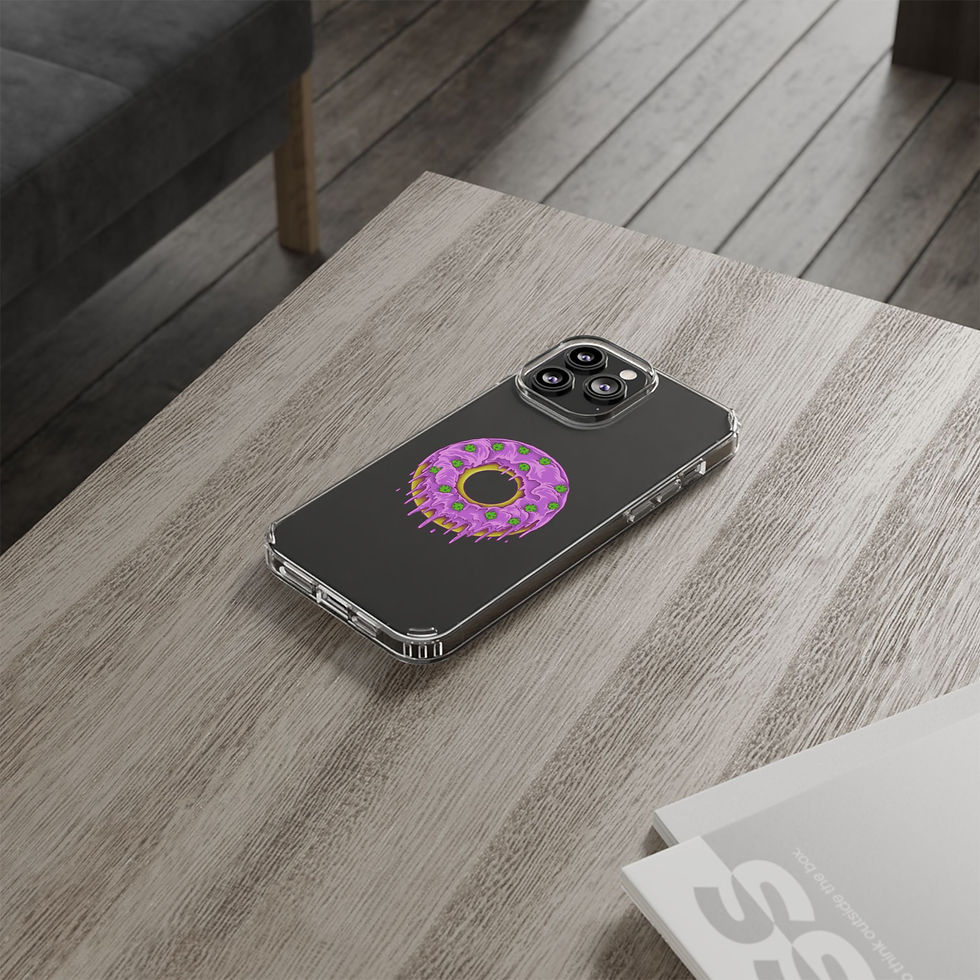Dohnut Farms Clear Cases for Iphone and Samsung Galaxy 