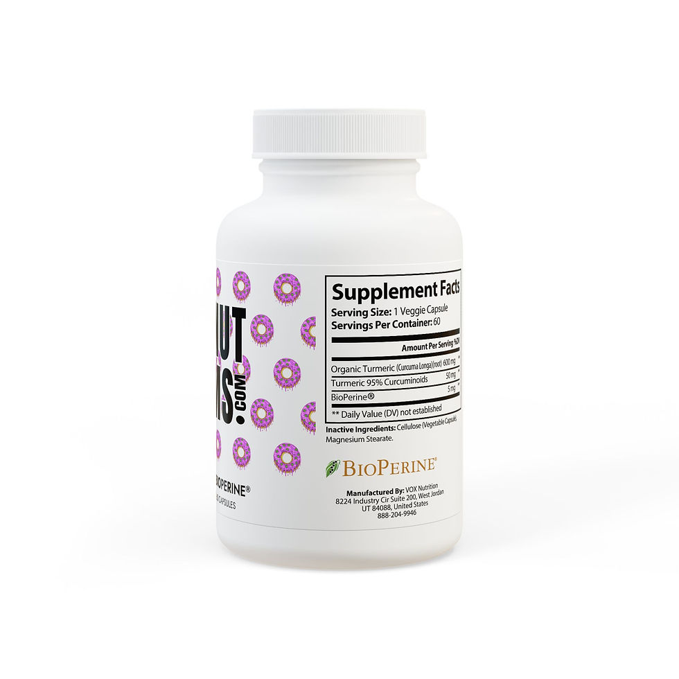 Turmeric with BioPerine® (Black Pepper Fruit Extract) Supplement (60 Capsules)