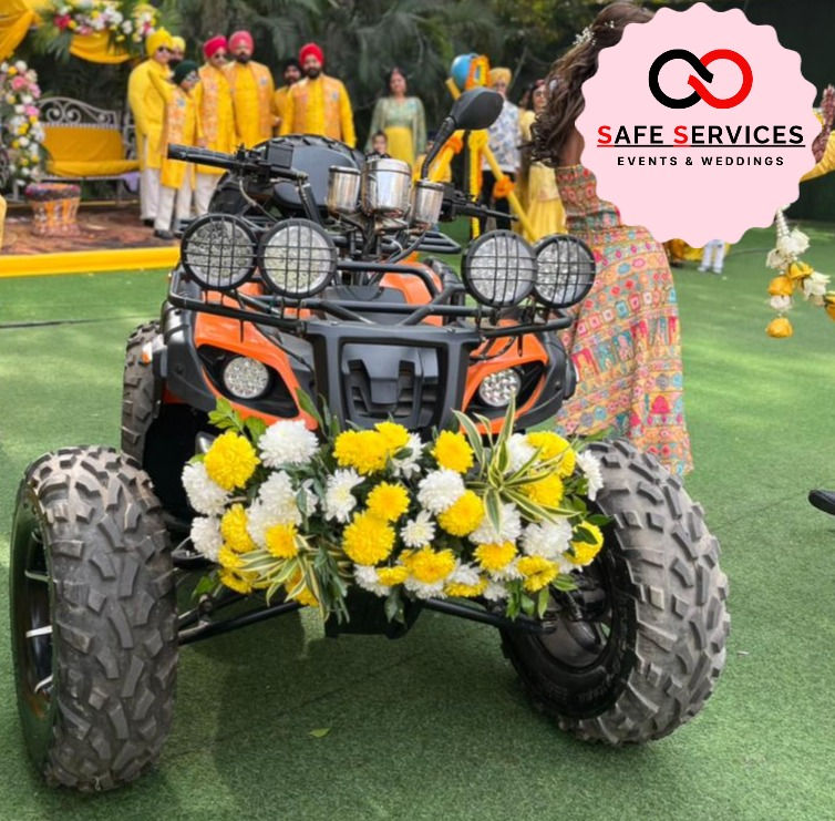 Thumbnail: Hire ATV Bikes for Weddings, Haldi, Mehndi, and Events