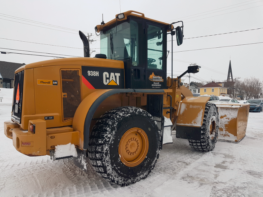 Déneigement chargeur sur roues