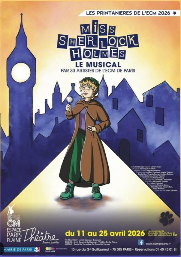Nos élèves sur scène dans "Miss Sherlock Holmes"
