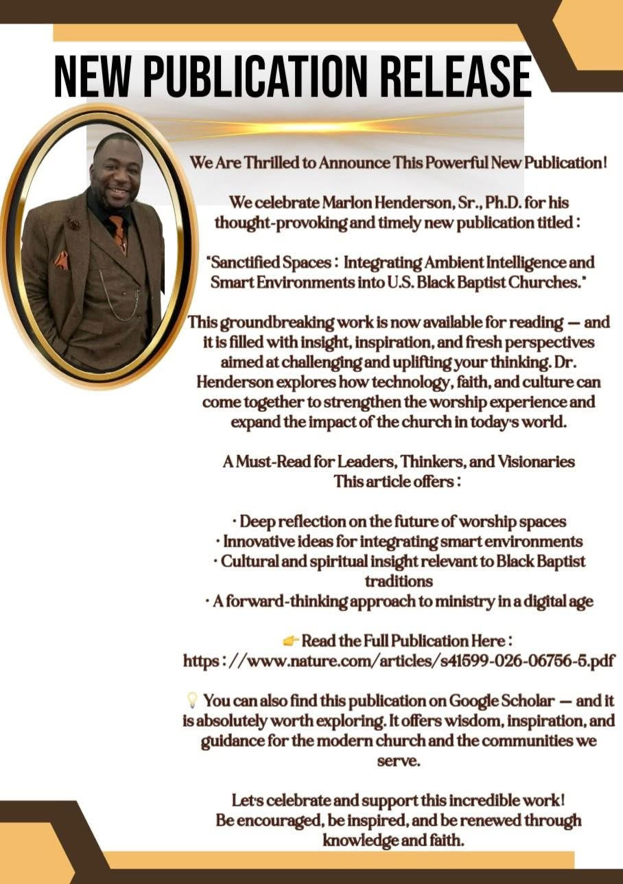We are excited to announce Pastor Henderson’s new publication—see the flyer below for details.