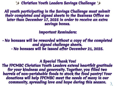FPCMBC Youth Savings Bonus Announcement