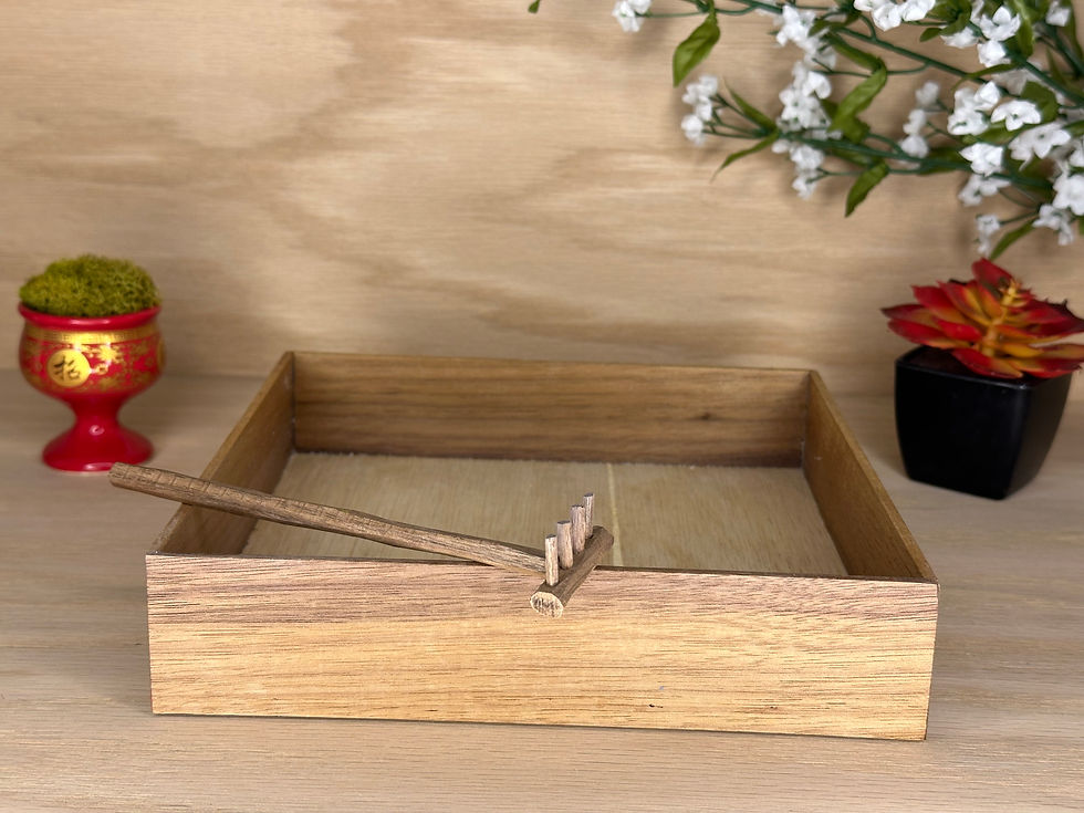 Thumbnail: The Black Walnut Zen Garden and Rake