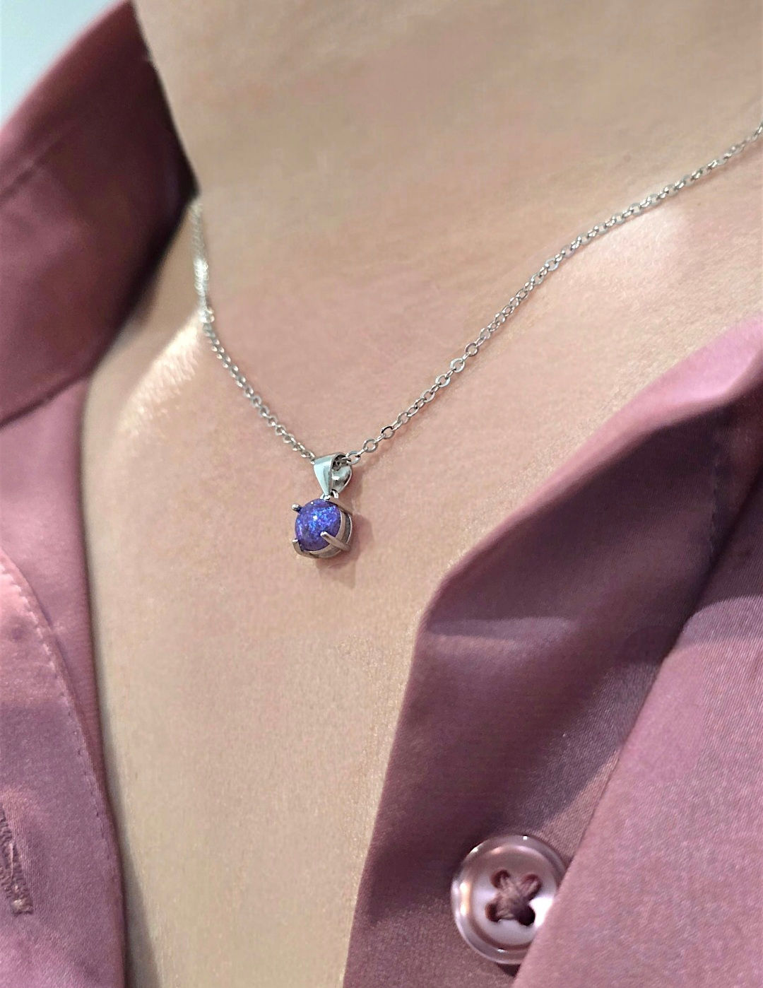 minimalist memorial round hanger pendant necklace