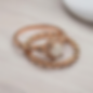 stacking ring rose gold with breastmilk stone