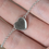 Thumbnail: 18k white gold heart for ashes and breastmilk keepsakes love