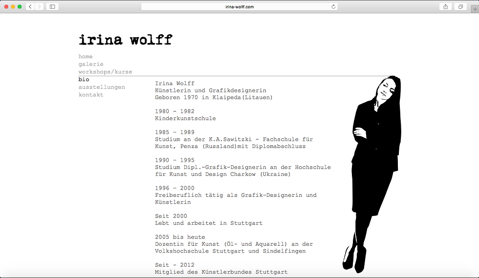 Künstlerin Irina Wolff