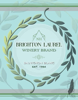 Brighton Laurel Wine Label InDesign and Illustrator 1_21_22