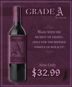 Grade A Wine Poster Photoshop, Illustrator and InDesign 2_21_22