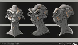 Alien Warrior Heads 3