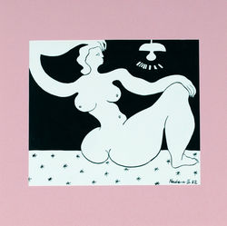 Lamp with light bulb, 1982