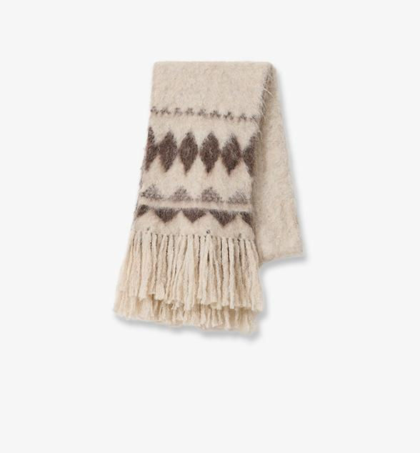 Thumbnail: Nepal Alpaca Wool Scarf Women Winter Warm