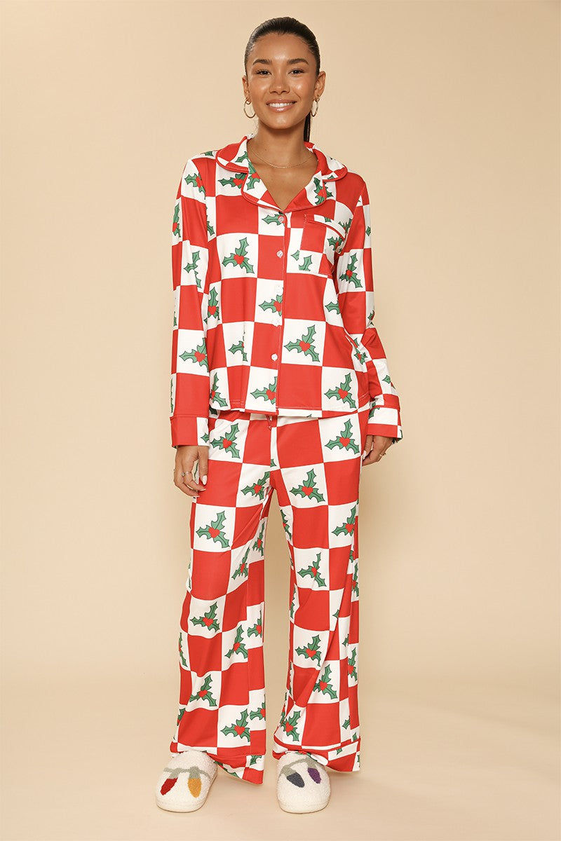 Thumbnail: Holiday Christmas Pajama Set