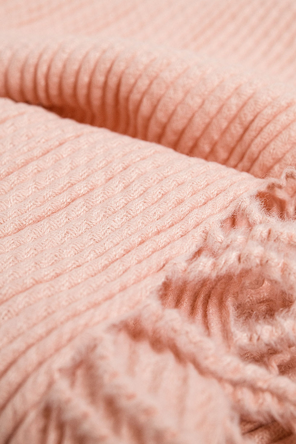 Thumbnail: Pink Scarf in Soft and Fluffy Fabric With Fringes