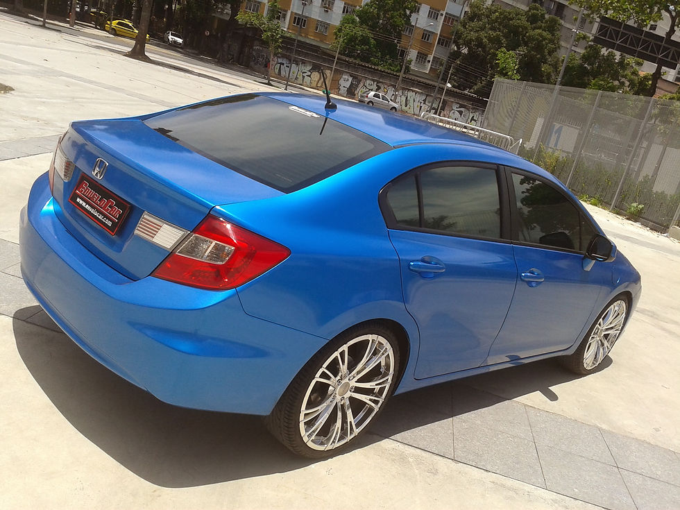 HONDA CIVIC ENVELOPADO COM VINIL AZUL PEROLIZADO AVERY (2).jpg