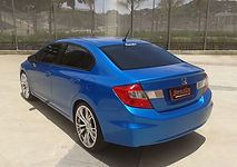 HONDA CIVIC ENVELOPADO COM VINIL AZUL PEROLIZADO AVERY (3).jpg